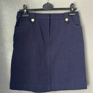 J. McLaughlin skirt size 6 blue with pockets